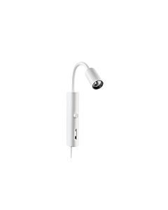 SG Tube Wall Hvit USB 8W LED 2700K Ra98 Integrert dimmer