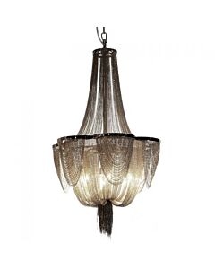 Nordesign Cagliari lysekrone, Krom, diameter 55 cm, høyde 88 cm