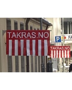 Takrasfare kun flagg / pvc duk - størrelse kompakt